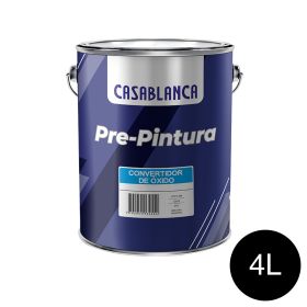 Convertidor de oxido exterior interior Pre-pintura negro mate lata x 4l