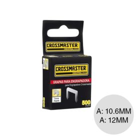 Grapas engrampadora rectas corona angosta 12mm x 10.6mm x 1.2mm caja x 500u