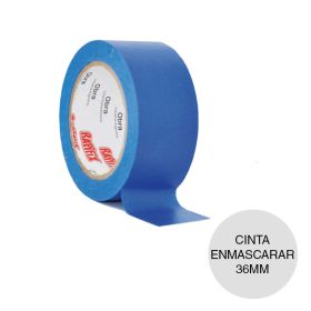 Cinta enmascarar papel Obra Azul rollo 36mm x 50m