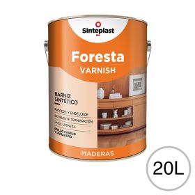 Barniz sintetico Foresta Varnish exterior interior incoloro brillante lata x 20l