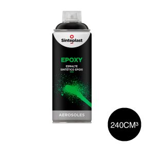 Aerosol esmalte sintetico Epoxy exterior interior negro brillante x 240cm³
