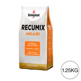 Mortero anclaje Recumix gris bolsa x 1.25kg