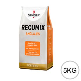 Mortero anclaje Recumix gris bolsa x 5kg