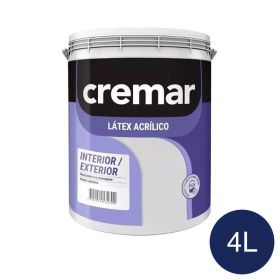 Pintura latex acrilica Cremar exterior interior azul noche balde x 4l