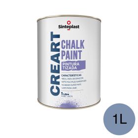 Pintura acrilica tizada Creart Chalk Paint interior azul medianoche mate lata x 1l