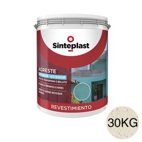 Revestimiento acrilico decorativo Agreste textura gruesa exterior interior marfil mate balde x 30kg