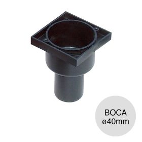 Boca desagüe ducha salida vertical polipropileno union deslizante ø40mm