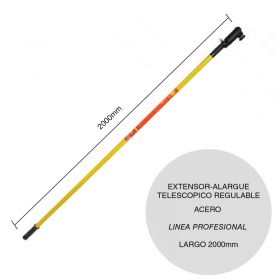 Extensor-alargue acero para rodillo telescopico regulable linea Profesional x 2000mm