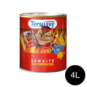 Esmalte Sintetico Alta Temperatura 250°C Negro Brillante 4L