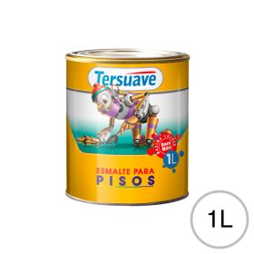 Esmalte Sintetico para Pisos Exterior Interior Tersuave Blanco Semimate 1L