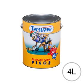 Esmalte Sintetico para Pisos Exterior Interior Tersuave Blanco Semimate 4L
