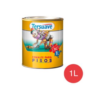 Esmalte Sintetico para Pisos Exterior Interior Tersuave Rojo Semimate 1L