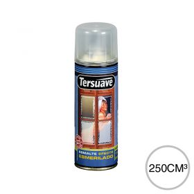 Aerosol Esmalte para Vidrios Efecto Esmerilado Tersuave Blanco Translucido Mate 250cc