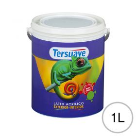 Pintura Latex Acrilico Exterior Interior Antihongo Tersuave Blanco Mate 1L