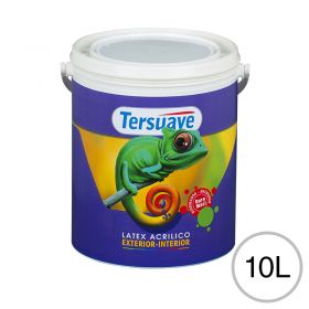 Pintura Latex Acrilico Exterior Interior Antihongo Tersuave Blanco Mate 10L