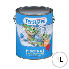 Pintura para Piletas Base Solvente Tersuave Blanco Semimate 1L