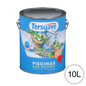 Pintura para Piletas Base Solvente Tersuave Blanco Semimate 10L