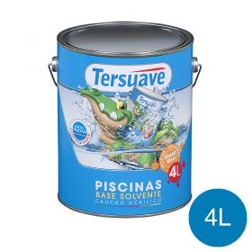Pintura para Piletas Base Solvente Tersuave Azul Semimate 4L