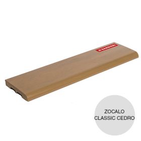 Zocalo classic PVC cedro 12mm x 80mm x 3000mm