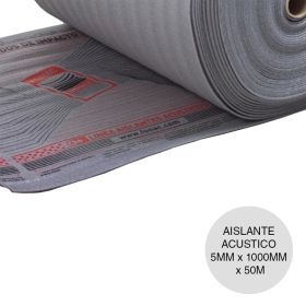 Aislante acustico espuma polietileno impacto pisos Impact gris 5mm x 1000mm x 50m