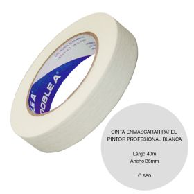 Cinta enmascarar papel C980 rollo x 36mm x 40m