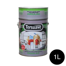 Esmalte poliuretanico Indulac negro brillante lata x 1l