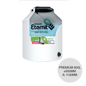 Tanque premium 600L uso domiciliario alta calidad c/valvula flotante ø930mm x 1130mm