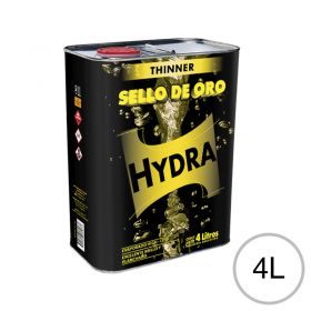 Diluyente lacas acrilicas Thinner Hydra Sello de Oro uso automotor/Industrial/general lata x 4l