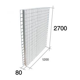 Panel construccion 3D Concrehaus EPS Isopor estructural 80mm x 1200mm x 2700mm
