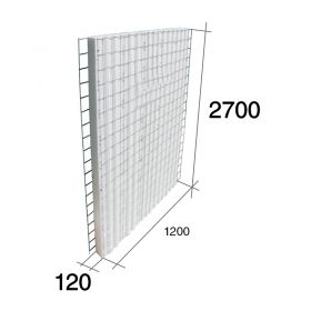 Panel construccion 3D Concrehaus EPS Isopor estructural 120mm x 1200mm x 2700mm