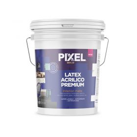 Pintura latex acrilico interior MI-300 premium lavable antihongos antimancha blanco mate balde x 20l